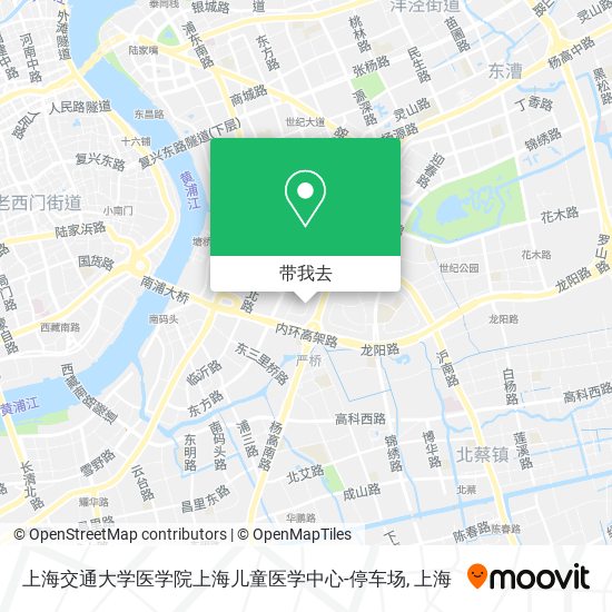 上海交通大学医学院上海儿童医学中心-停车场地图