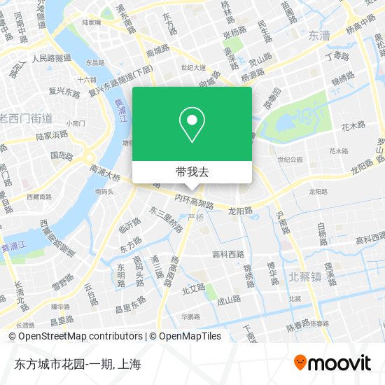 东方城市花园-一期地图