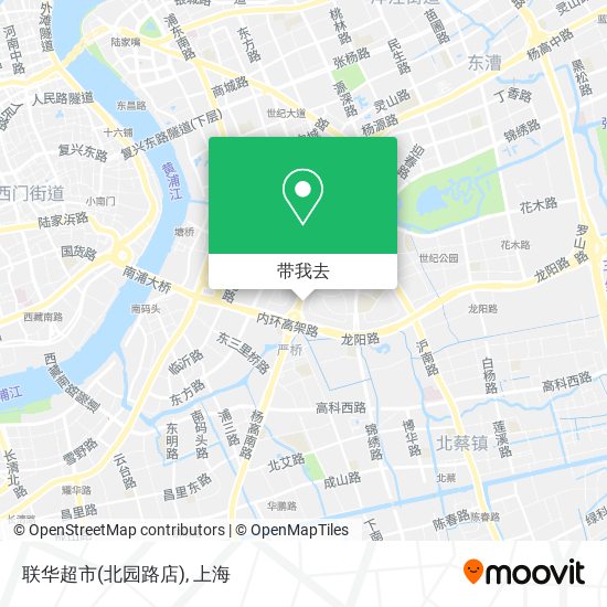 联华超市(北园路店)地图