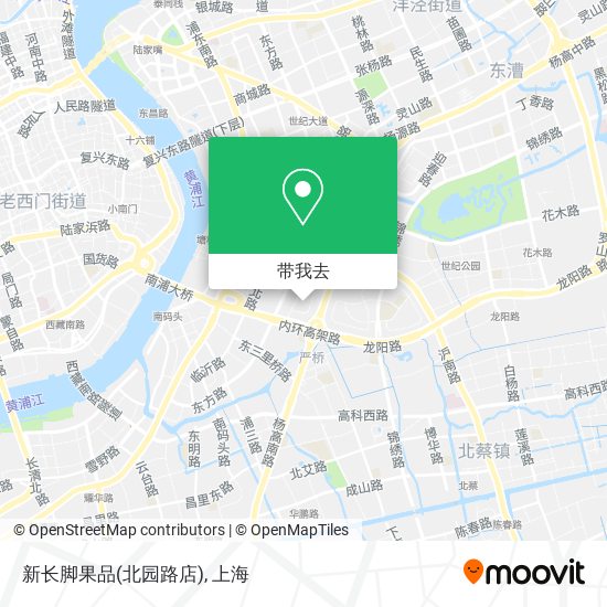 新长脚果品(北园路店)地图