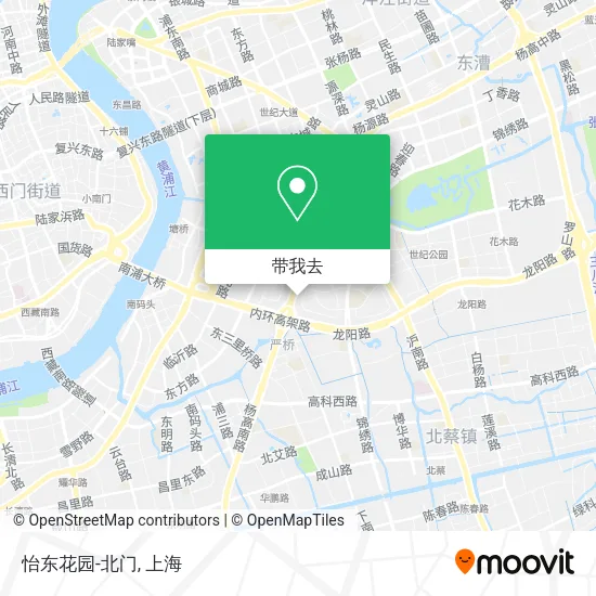 怡东花园-北门地图