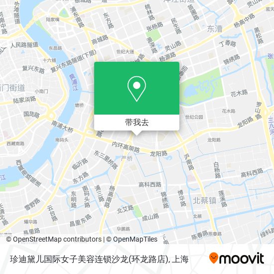 珍迪黛儿国际女子美容连锁沙龙(环龙路店)地图