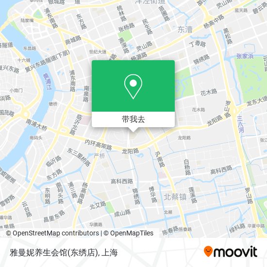 雅曼妮养生会馆(东绣店)地图