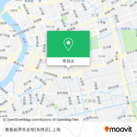 雅曼妮养生会馆(东绣店)地图