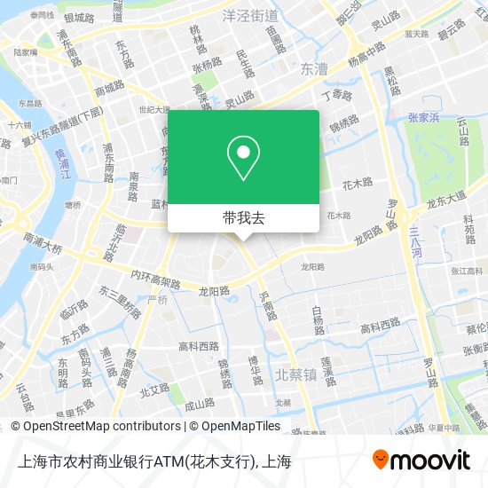 上海市农村商业银行ATM(花木支行)地图
