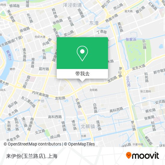 来伊份(玉兰路店)地图