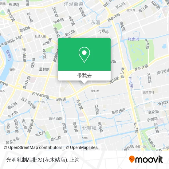 光明乳制品批发(花木站店)地图