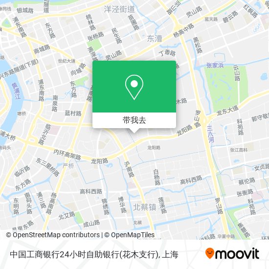 中国工商银行24小时自助银行(花木支行)地图