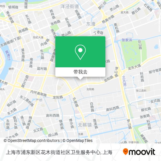 上海市浦东新区花木街道社区卫生服务中心地图