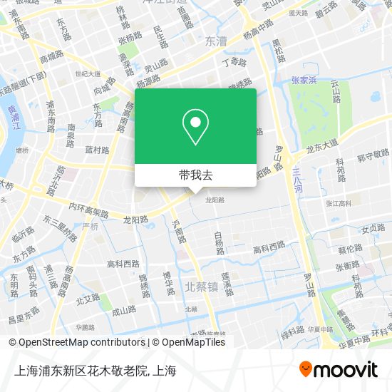 上海浦东新区花木敬老院地图