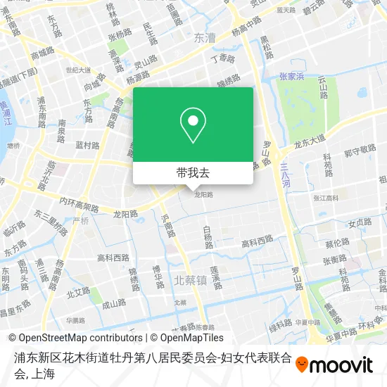 浦东新区花木街道牡丹第八居民委员会-妇女代表联合会地图