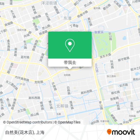 自然美(花木店)地图