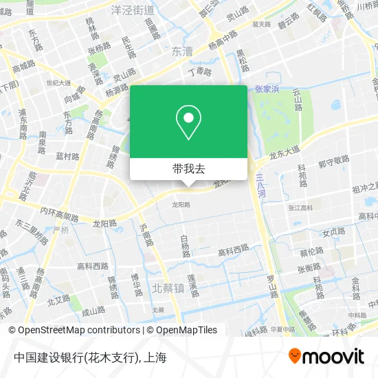 中国建设银行(花木支行)地图