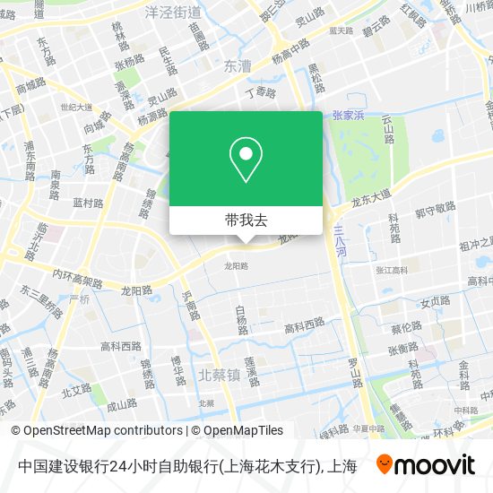 中国建设银行24小时自助银行(上海花木支行)地图