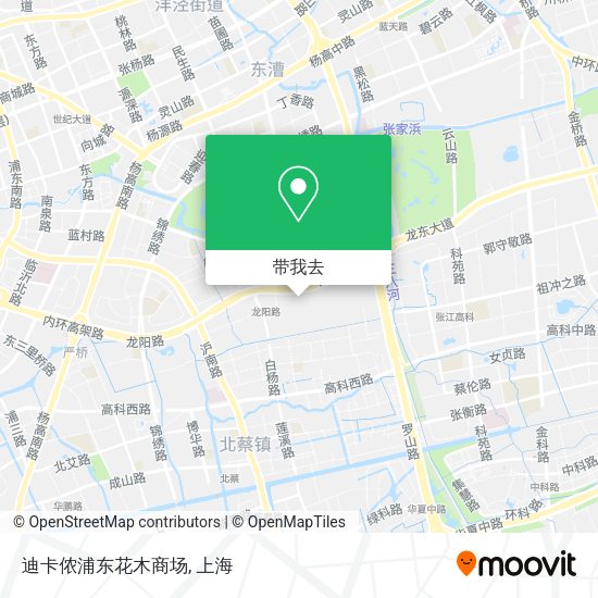 迪卡侬浦东花木商场地图