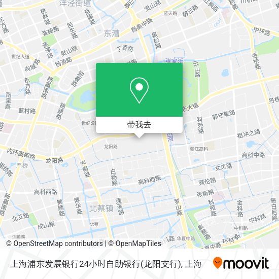 上海浦东发展银行24小时自助银行(龙阳支行)地图