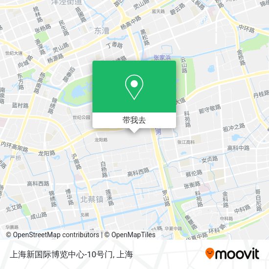 上海新国际博览中心-10号门地图