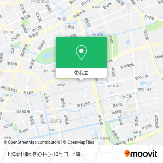 上海新国际博览中心-10号门地图