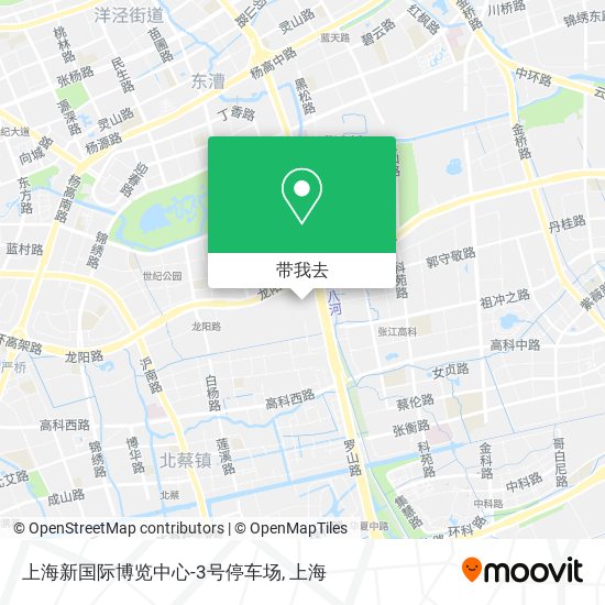 上海新国际博览中心-3号停车场地图