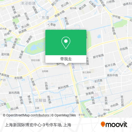 上海新国际博览中心-3号停车场地图