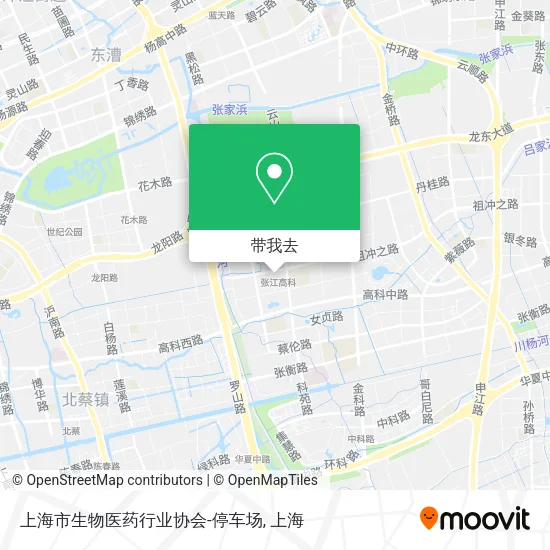 上海市生物医药行业协会-停车场地图