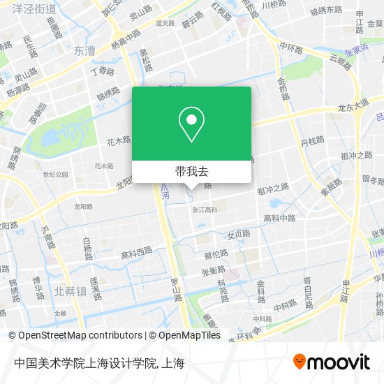 中国美术学院上海设计学院地图