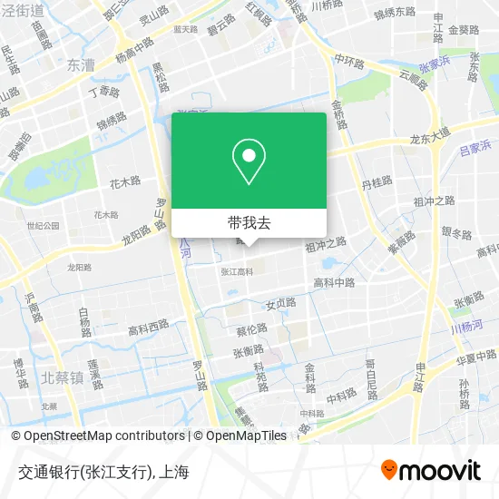 交通银行(张江支行)地图