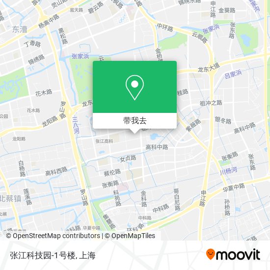张江科技园-1号楼地图