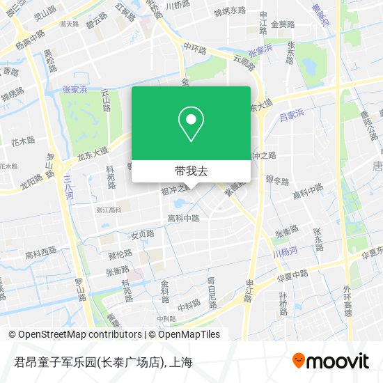 君昂童子军乐园(长泰广场店)地图