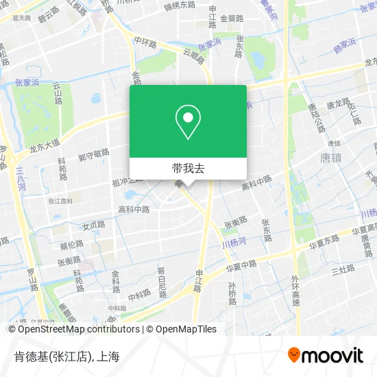 肯德基(张江店)地图