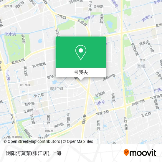 浏阳河蒸菜(张江店)地图