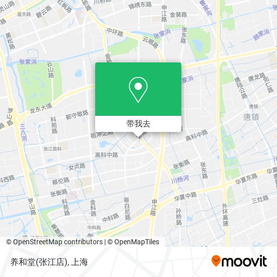 养和堂(张江店)地图