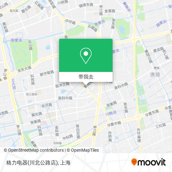 格力电器(川北公路店)地图