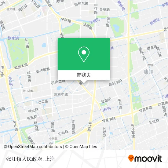 张江镇人民政府地图