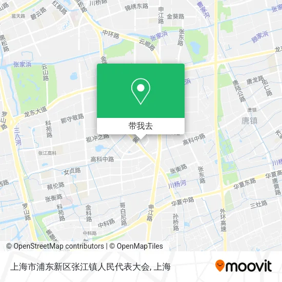 上海市浦东新区张江镇人民代表大会地图
