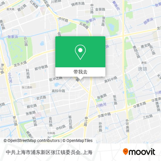 中共上海市浦东新区张江镇委员会地图