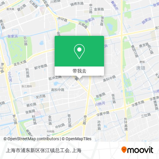 上海市浦东新区张江镇总工会地图