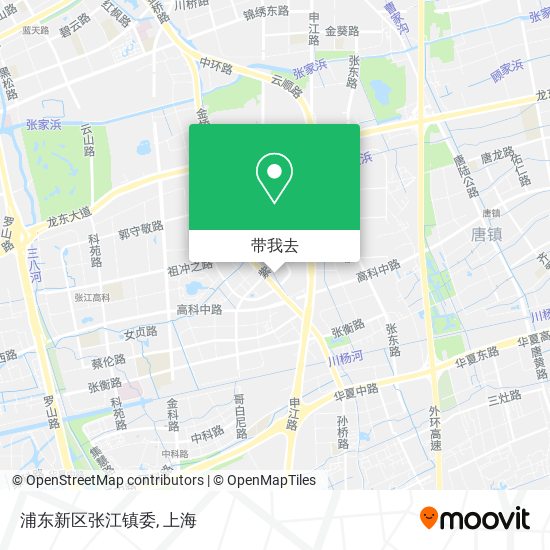 浦东新区张江镇委地图