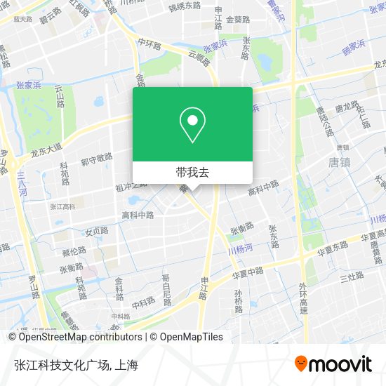 张江科技文化广场地图