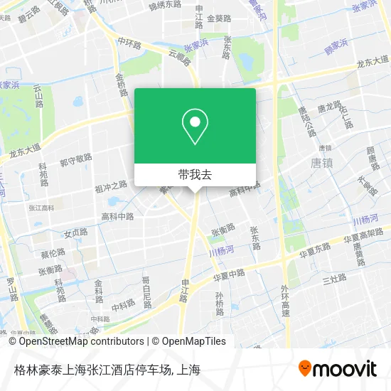 格林豪泰上海张江酒店停车场地图
