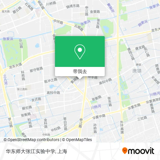 华东师大张江实验中学地图