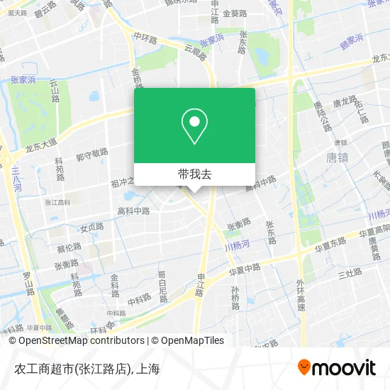农工商超市(张江路店)地图