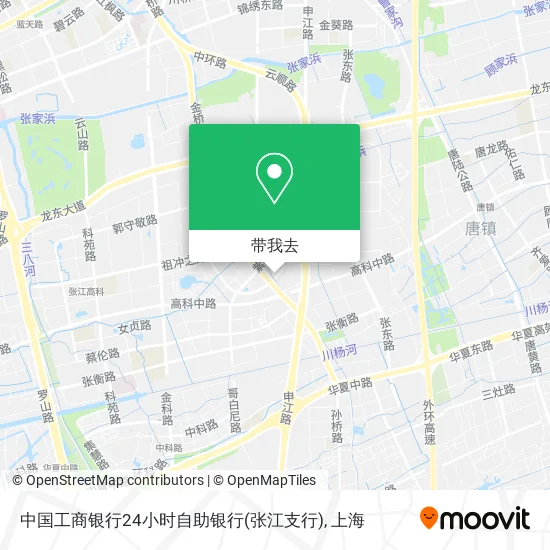 中国工商银行24小时自助银行(张江支行)地图