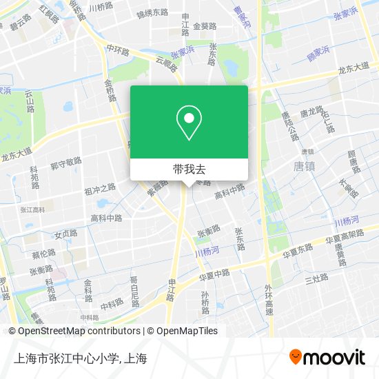 上海市张江中心小学地图