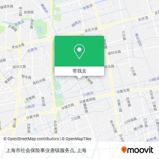 上海市社会保险事业唐镇服务点地图