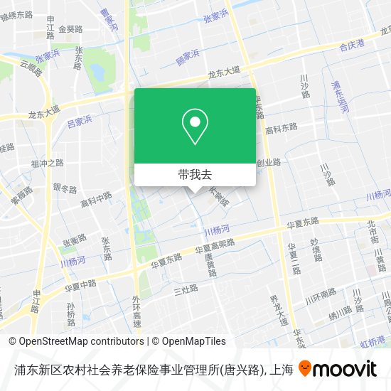 浦东新区农村社会养老保险事业管理所(唐兴路)地图