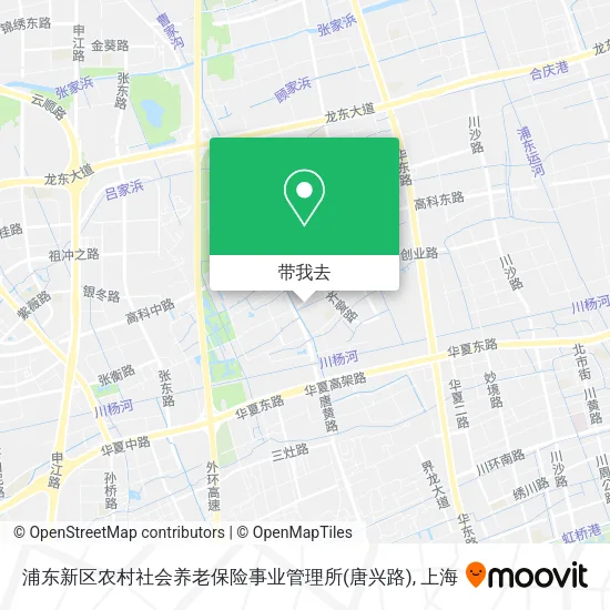 浦东新区农村社会养老保险事业管理所(唐兴路)地图