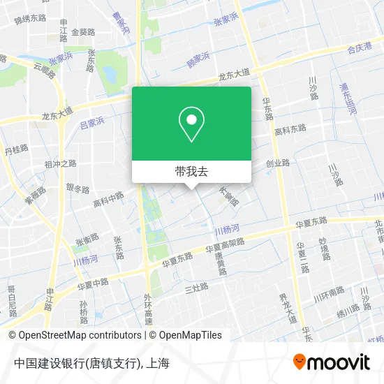 中国建设银行(唐镇支行)地图