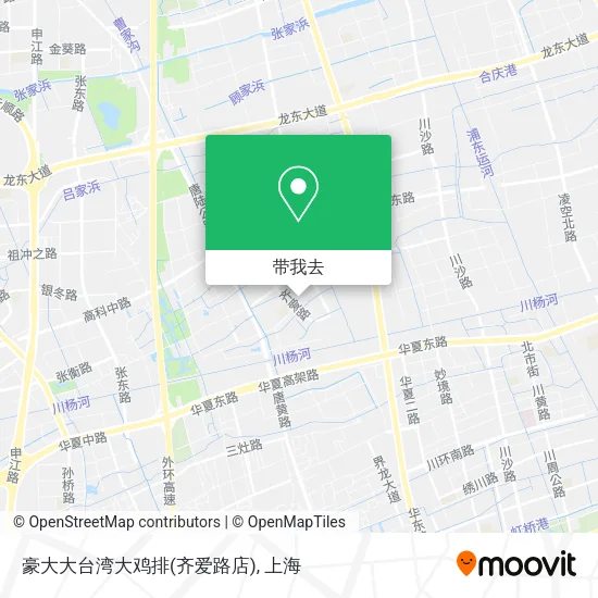 豪大大台湾大鸡排(齐爱路店)地图