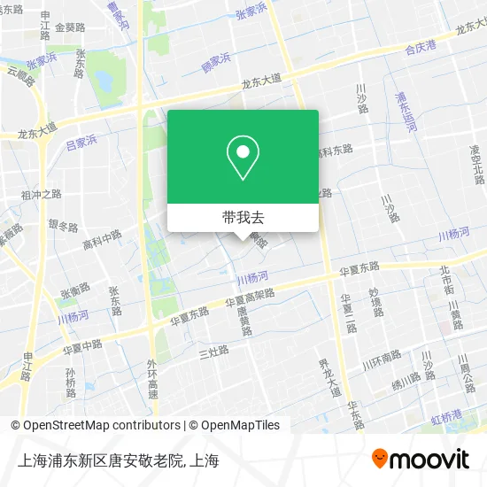 上海浦东新区唐安敬老院地图